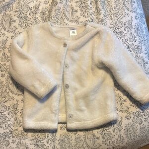 Carter's Soft White Fleece Kids Sweater